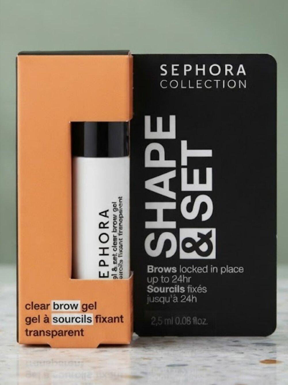 Sephora Collection Shape & Set Clear Brow Gel - CLEAR- transparent